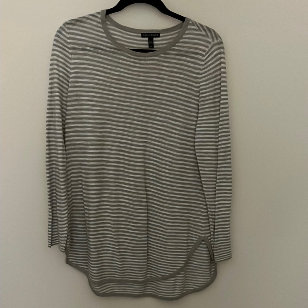 Eileen Fisher Striped Knit Top